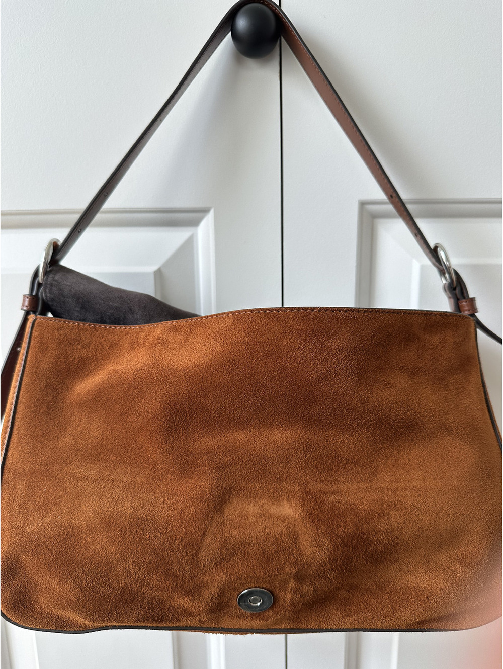 STAUD Harlow Medium Bag Tabac Suede - Picture 5 of 9